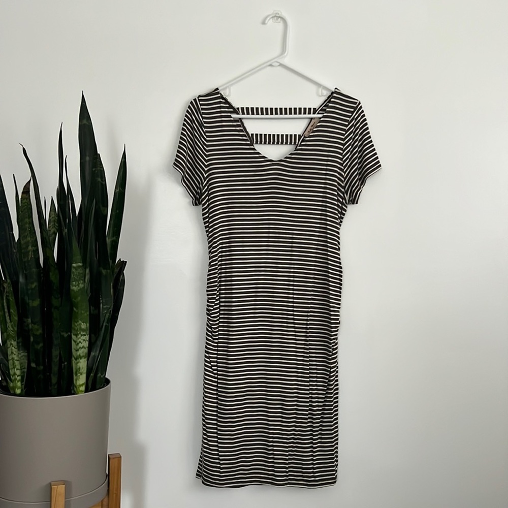Maternity Back Detail Knit Dress